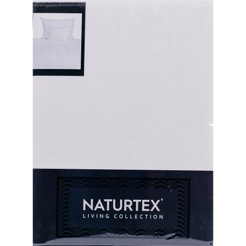 Naturtex 3 részes pamut-szatén ágyneműhuzat - angol szélű Jacquard fehér