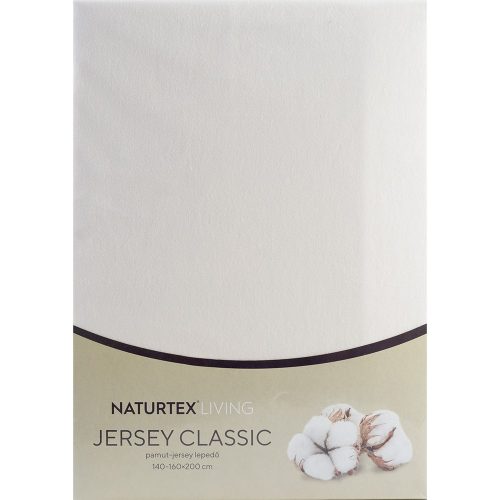 Naturtex Jersey gumis lepedő Vanilia 140-160x200 cm